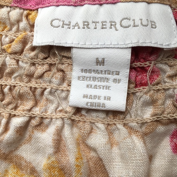 Charter Club linen blouse. Size M. - Picture 10 of 14